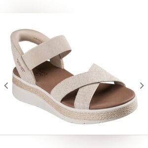 Skechers Slip-ins: BOBS Sun Ray Bright Take White Sandals